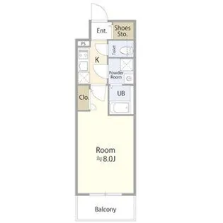 エスリード泉プライム【8階】の間取り