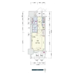 フ?レサンス桜通ベルノ【4階】の間取り