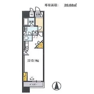 ロイジェント栄【7階】の間取り