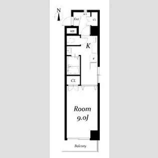 ラヴィアン名駅【207号室】の間取り