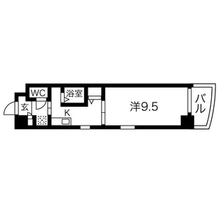 クレセールサン【6階】の間取り