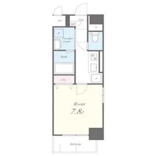 シェリール東桜【8階】の間取り
