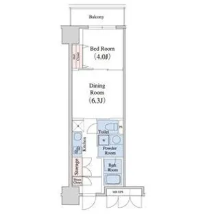 レジデンス上前津スクエア【9階】の間取り