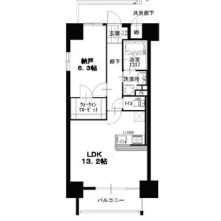ムーランマグノリア【4階】の間取り