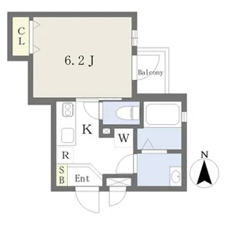 AXIA亀島【3階】の間取り