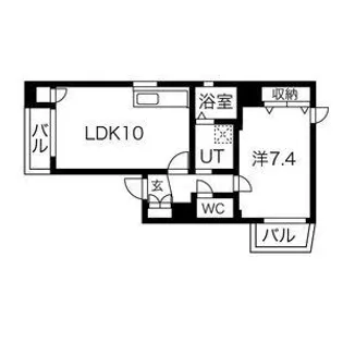 アビタシオン葵【203号室】の間取り