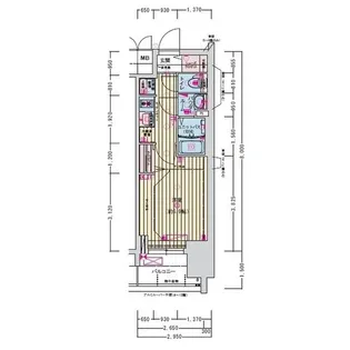 プレサンス東別院駅前Ⅱ【2階】の間取り