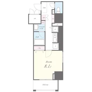 セイワパレス丸の内駅前【8階】の間取り