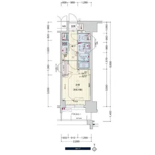 プレサンス広小路通 葵【13階】の間取り