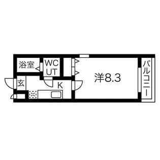 HK2 east【3階】の間取り