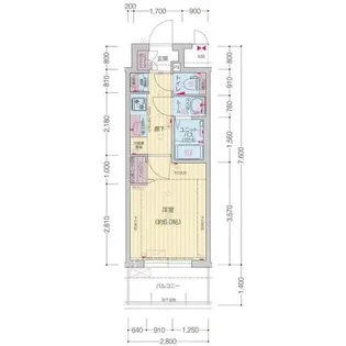 プレサンス太閤通駅前デュプル【6階】の間取り