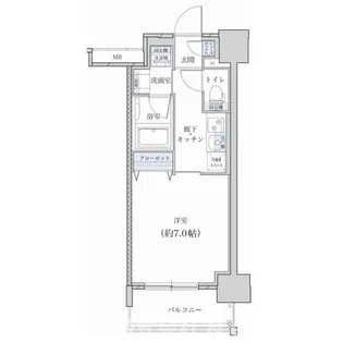 レジデンス東別院スクエアⅡ(旧ヴィークブライト東別院Ⅱ)【13階】の間取り