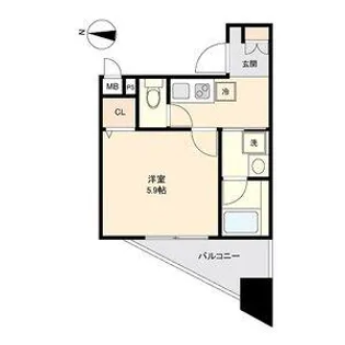 CAVANA新栄【8階】の間取り