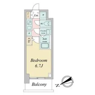 オーキッドレジデンス鶴舞【13階】の間取り