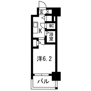 プレサンス名古屋STATIONビジュ【6階】の間取り