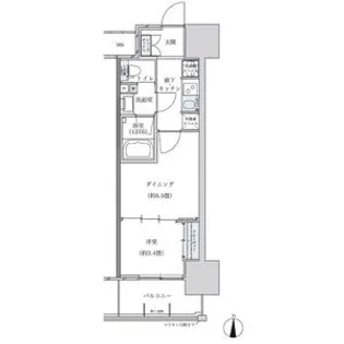 パークアクシス名古屋山王【9階】の間取り