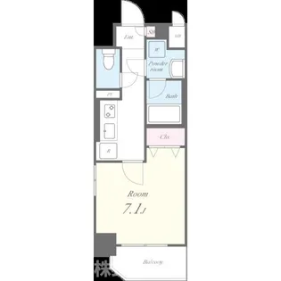 アクアエテルナ泉【6階】の間取り