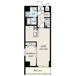 GRANDUKE古出来fiore【3階】の間取り