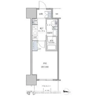 パークアクシス名古屋山王橋【4階】の間取り