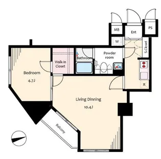 東京都台東区入谷1丁目【マンション】の間取り