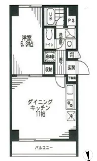 東京都台東区今戸1丁目【マンション】の間取り