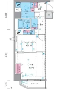 東京都台東区清川2丁目【マンション】の間取り