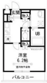 東京都品川区西中延3丁目【アパート】の間取り