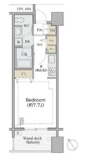 東京都渋谷区広尾3丁目【マンション】の間取り