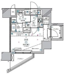 東京都足立区千住1丁目【マンション】の間取り