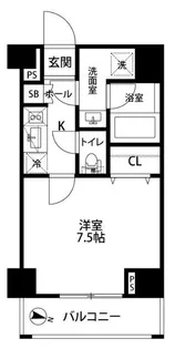 東京都文京区本郷2丁目【マンション】の間取り