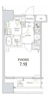 東京都文京区千駄木3丁目【マンション】の間取り