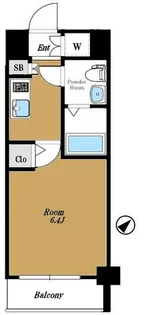 東京都品川区南品川5丁目【マンション】の間取り