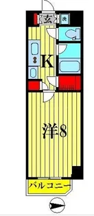 東京都江東区毛利2丁目【マンション】の間取り