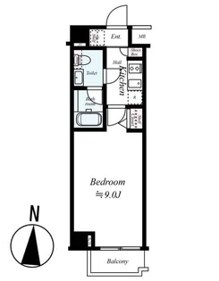 東京都江東区森下3丁目【マンション】の間取り