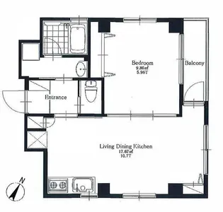 東京都豊島区南大塚2丁目【マンション】の間取り