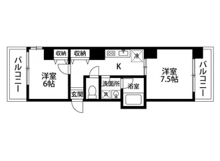 東京都台東区蔵前2丁目【マンション】の間取り