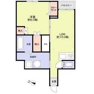 東京都品川区大井1丁目【マンション】の間取り