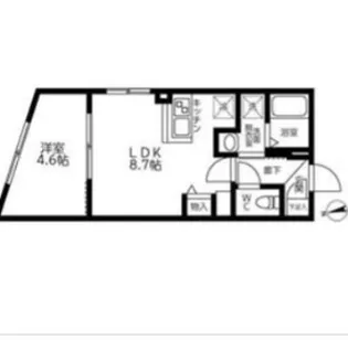 東京都中野区本町3丁目【マンション】の間取り