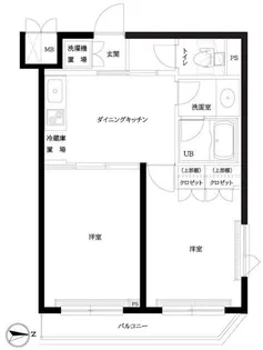 東京都杉並区天沼2丁目【マンション】の間取り