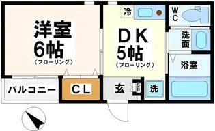 東京都渋谷区本町3丁目【アパート】の間取り