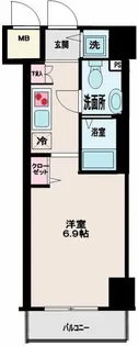 東京都港区芝3丁目【マンション】の間取り