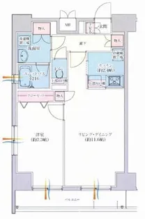 東京都台東区下谷1丁目【マンション】の間取り
