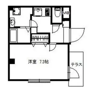 東京都中野区中野1丁目【マンション】の間取り