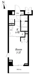 東京都新宿区若葉1丁目【マンション】の間取り