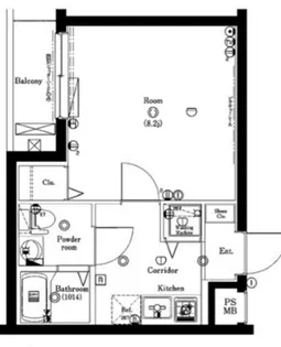 東京都新宿区大久保2丁目【マンション】の間取り