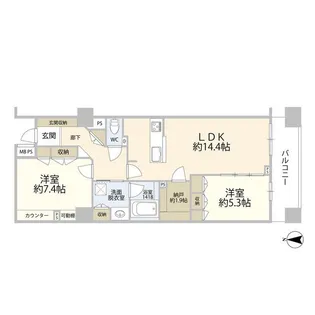 東京都墨田区太平1丁目【マンション】の間取り