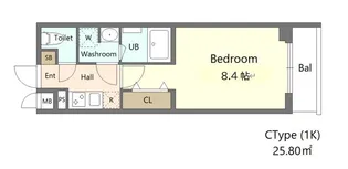 東京都中野区江原町1丁目【マンション】の間取り