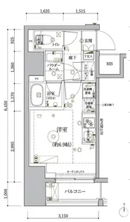 東京都品川区大井5丁目【マンション】の間取り