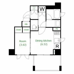 東京都台東区三ノ輪1丁目【マンション】の間取り
