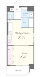 東京都荒川区東日暮里2丁目【マンション】の間取り